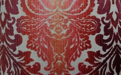 Custom Clarence House Cut Velvet Pillows, a Pair