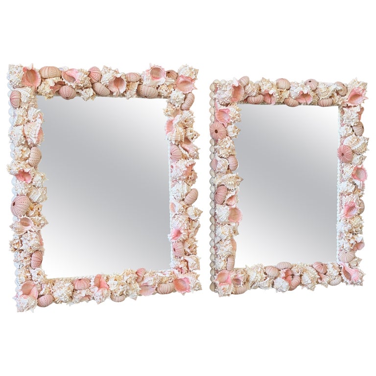 Hand Crafted Pink and White Decorative Mirror Handmade Pink Heart Wall Mirror: Pop Art Dopamine Decor  main image 4