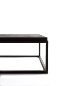 Coffee Table Made From Antique Rail Car Floor Boards