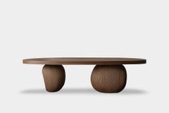Table basse sur mesure Serie 25 - Sereno by NONO avec pieds sculpturaux en galets