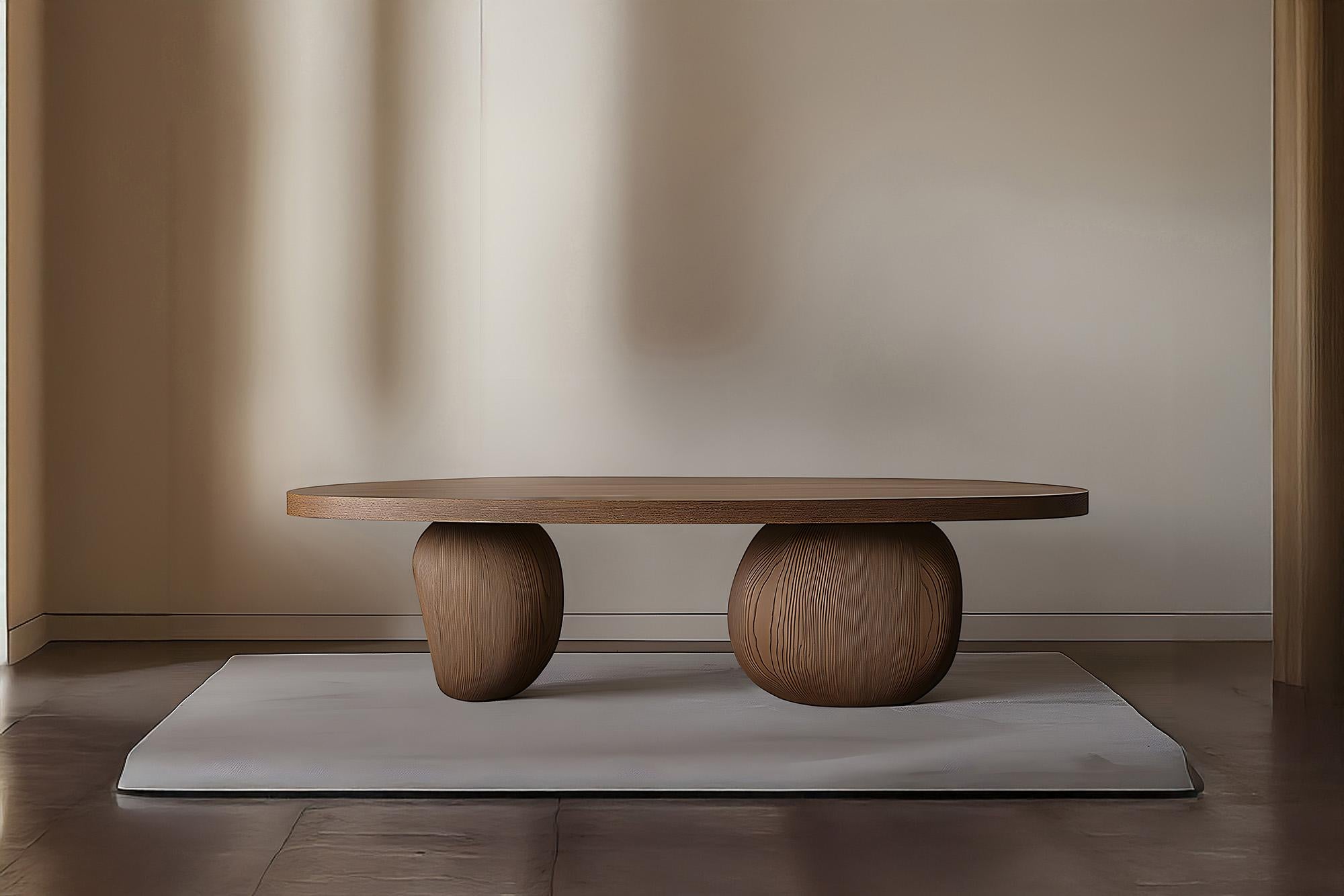 Brutalist Custom Coffee Table Serie 25 – Sereno by NONO with Sculptural Pebble Legs For Sale