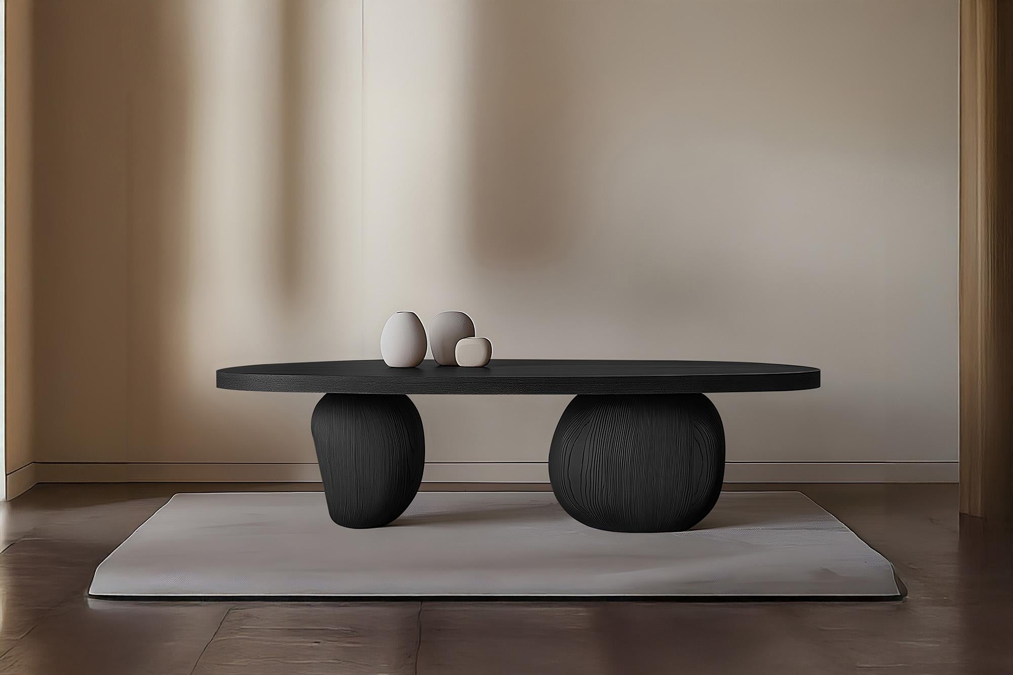 Contemporary Custom Coffee Table Serie 25 – Sereno by NONO with Sculptural Pebble Legs For Sale
