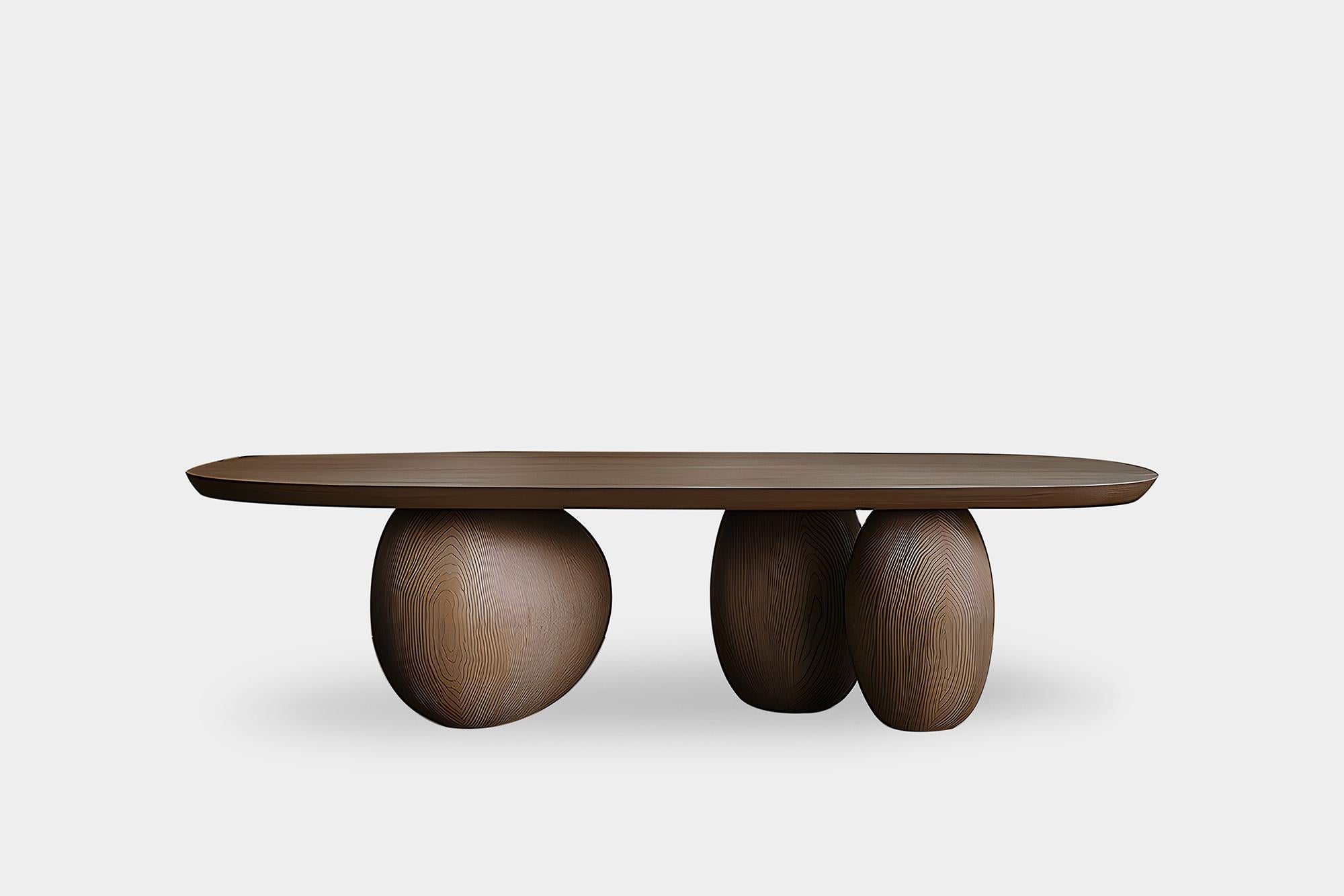 Table basse sur mesure Serie 50 - Sereno by Joel Escalona avec pieds en galets
---
Série de tables basses Sereno - Note de Joel Escalona

Que se passe-t-il lorsque la structure devient de l'art ?

Telles sont les questions qui m'ont guidé dans la