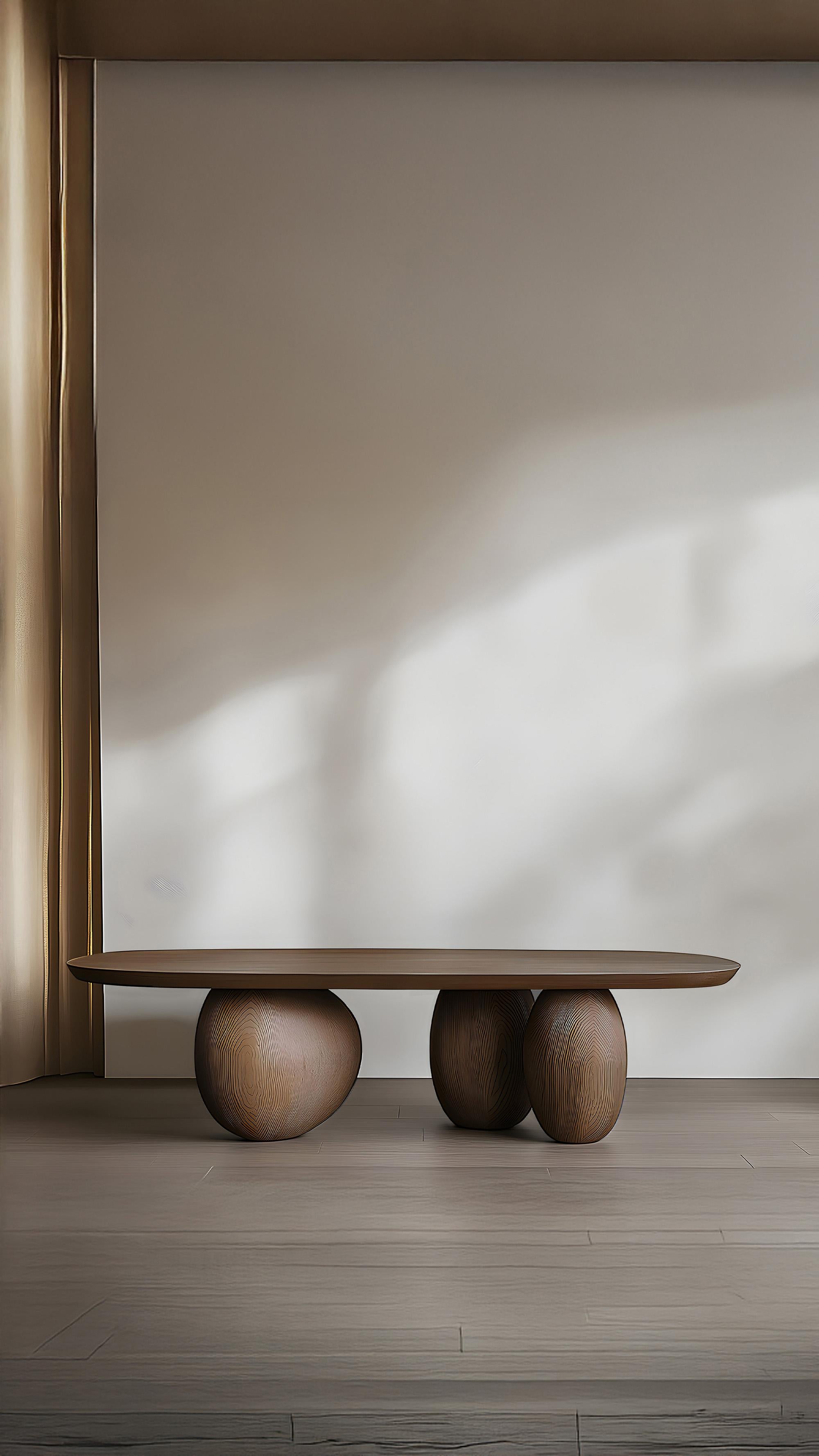XXIe siècle et contemporain Table basse sur mesure Serie 50 - Sereno by Joel Escalona avec pieds en galets en vente