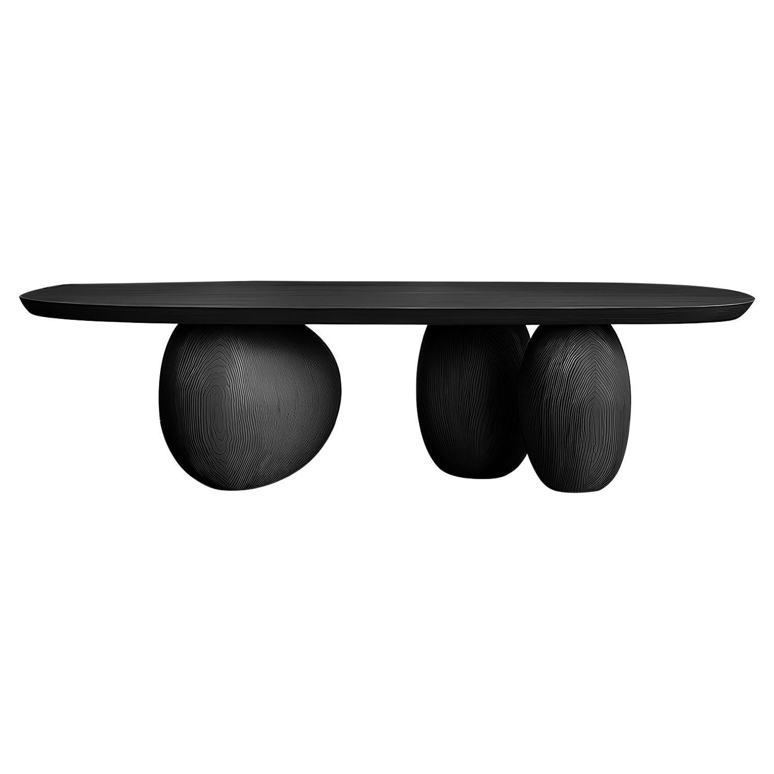 Table basse sur mesure Serie 50 - Sereno by Joel Escalona avec pieds en galets en vente
