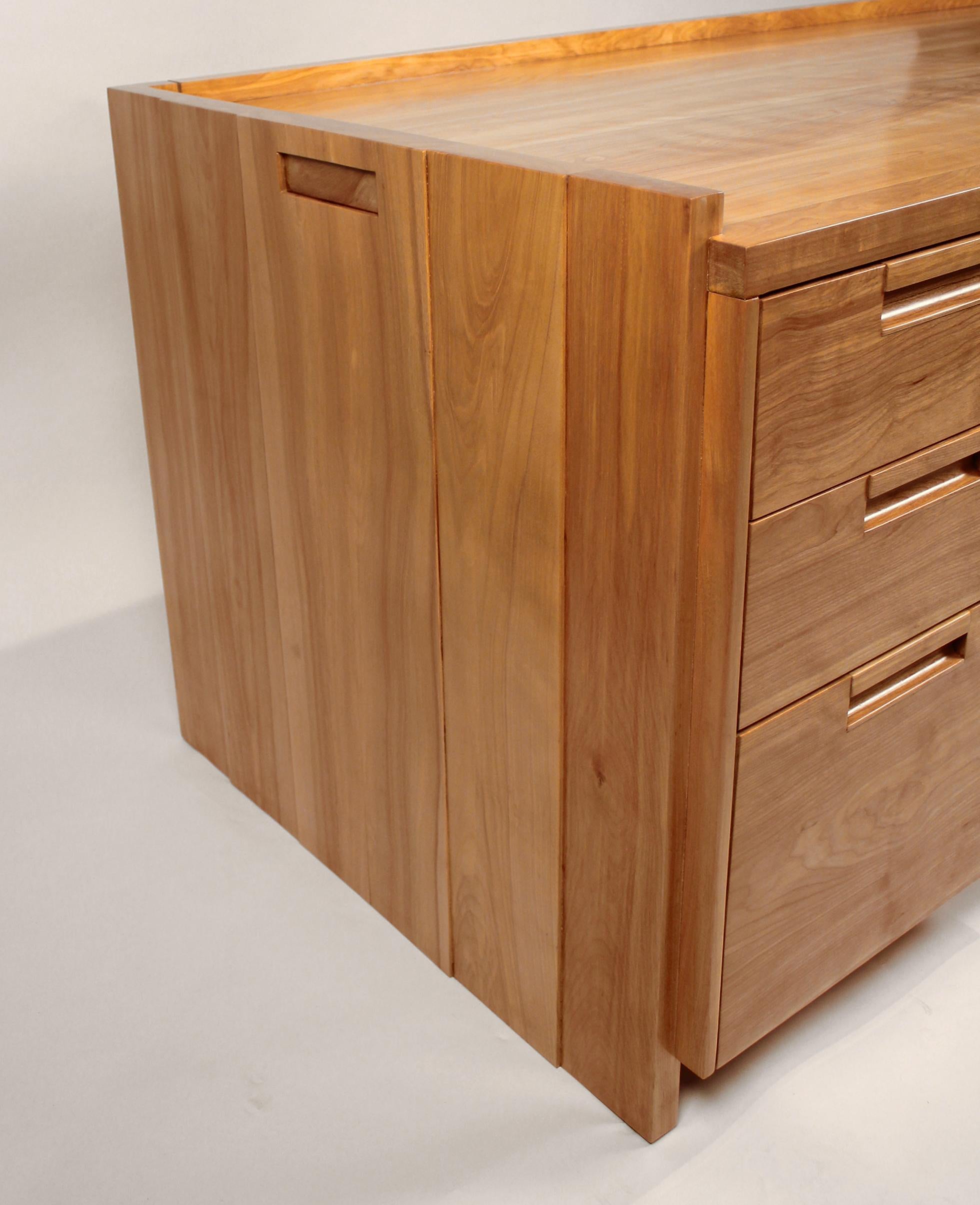 American Custom Commissioned Solid Wood Desk by California Studio Craftsman John Kapel