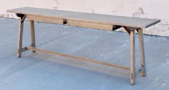 Agnes Console Table made from Oak, Built to Order by Petersen Antiques