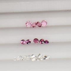 CUSTOM CONSTELLATION ETERNITY RING FOR D -in Pink, White and a Touch of Green