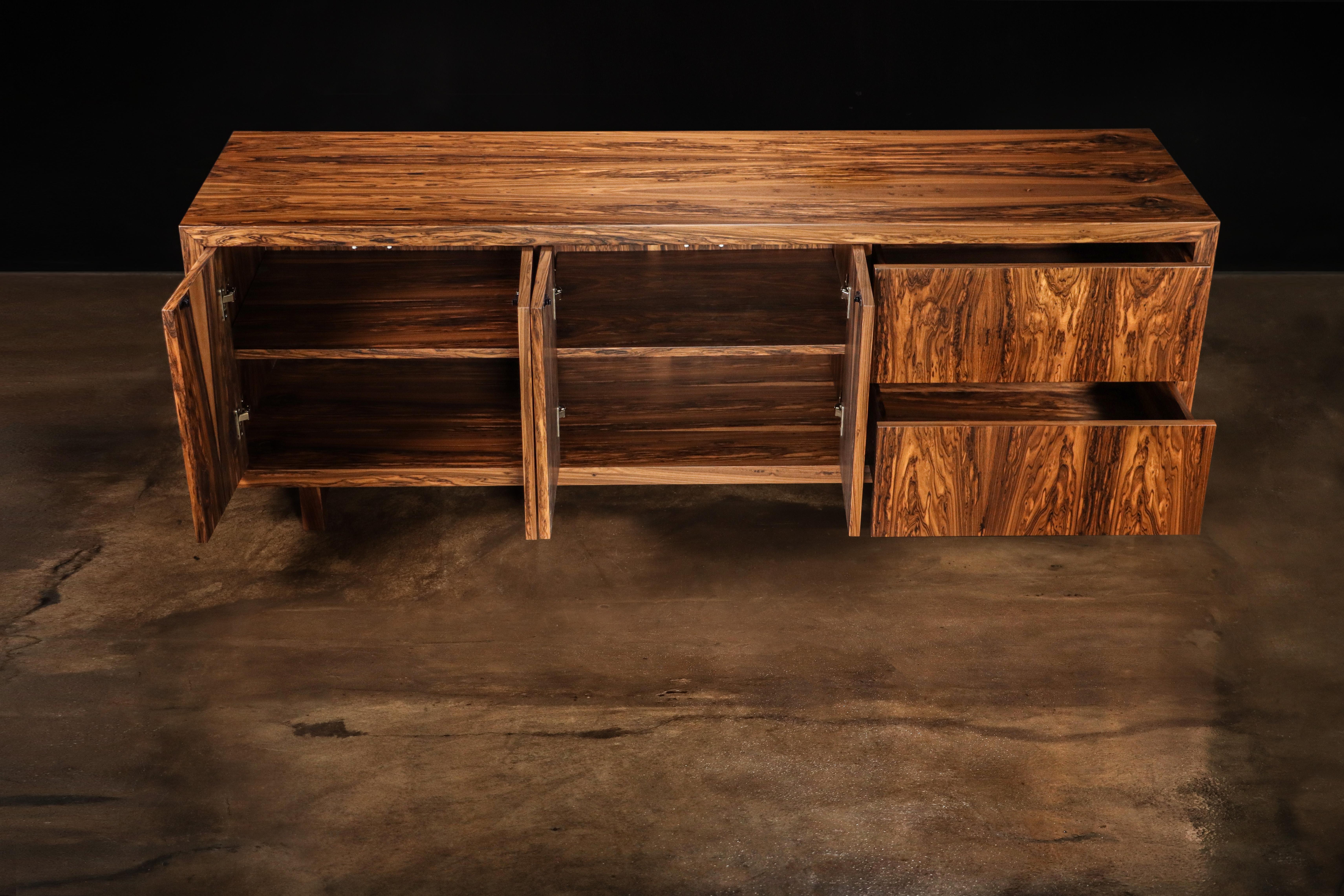 Modern Custom Contemporary Credenza in Argentine Rosewood from Costantini, Salvatore For Sale
