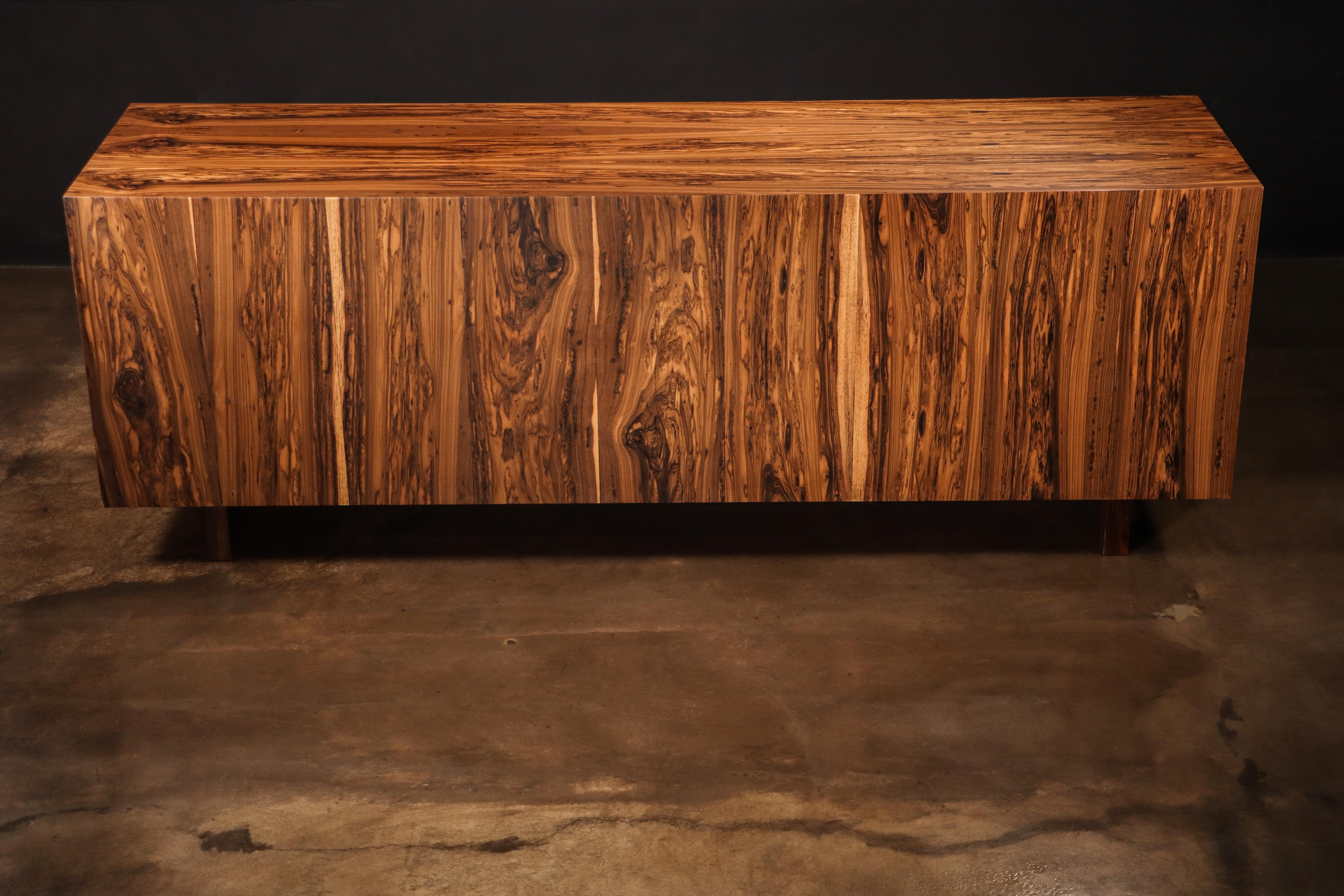Woodwork Custom Contemporary Credenza in Argentine Rosewood from Costantini, Salvatore For Sale