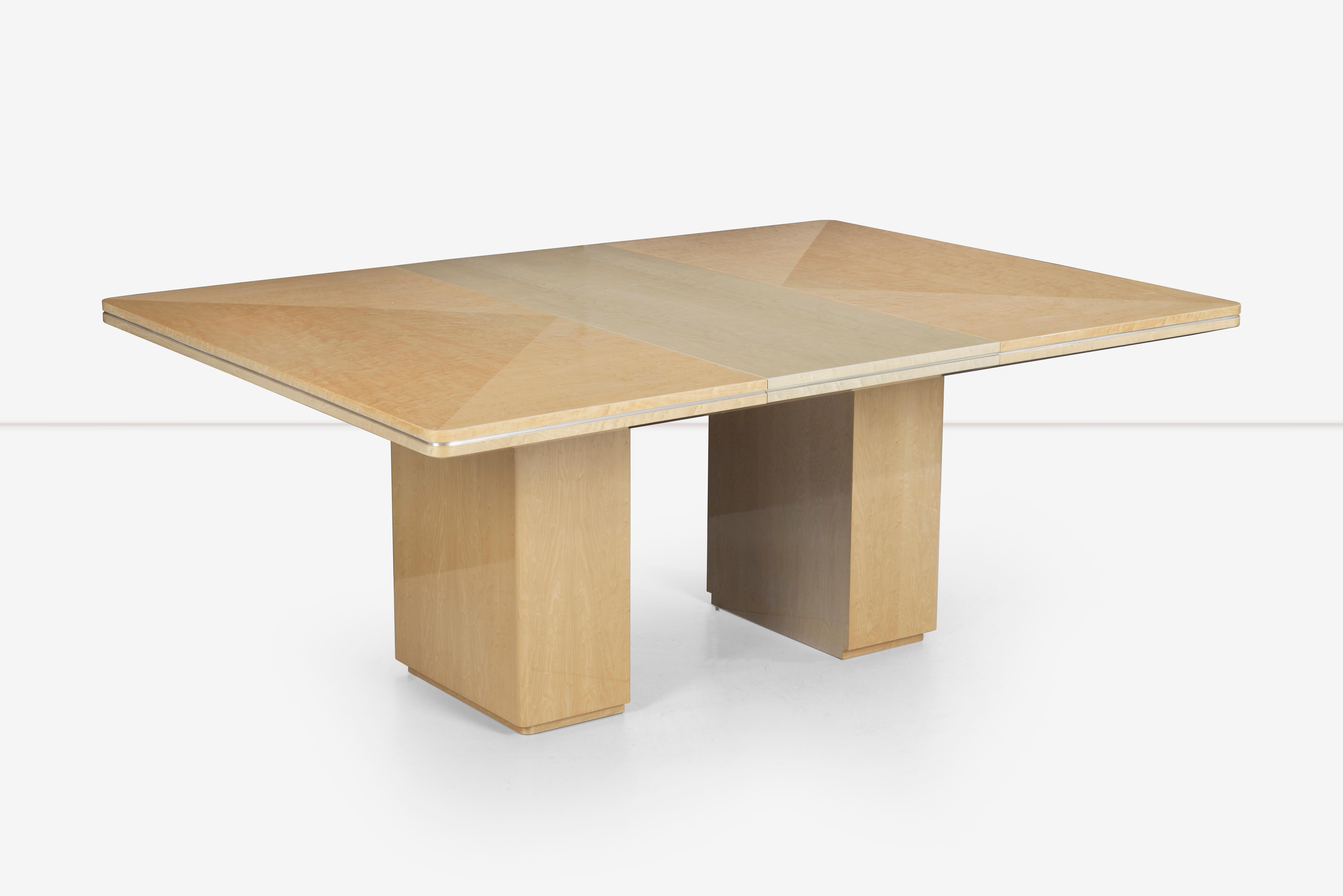 American Custom Contemporary Two Tone Dining Table For Sale