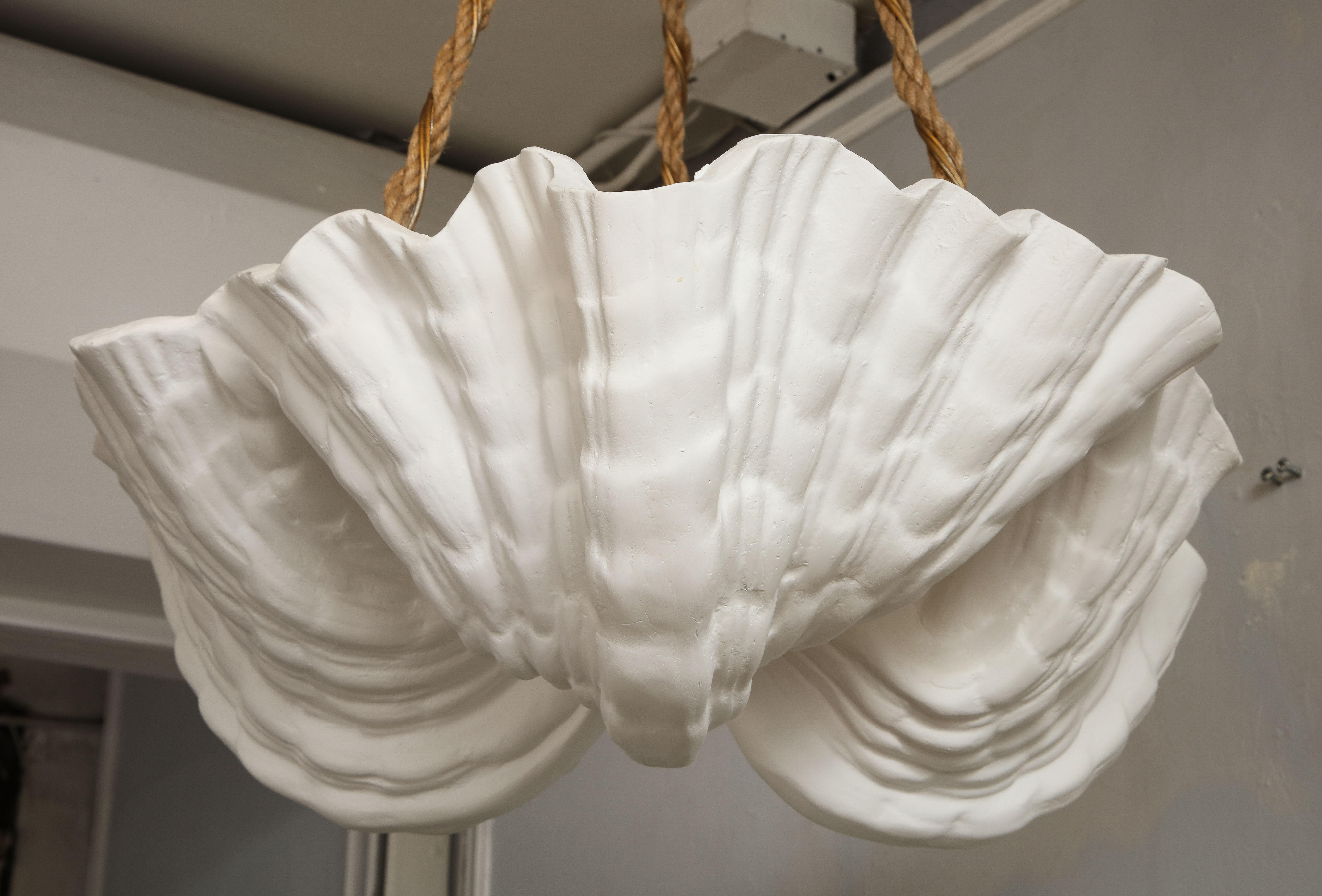 Custom Coquillage Plaster Fixture For Sale 1