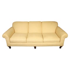 Vintage Custom Cotton Upholstered Sofa