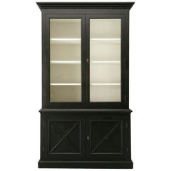 Custom Country French Painted Bookcase or Cabinet in Any Dimension or Finish