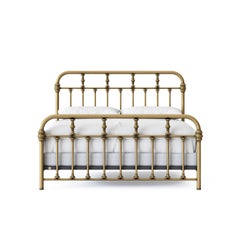 Custom Couture Bed - Aged Lacquered Brass - US King