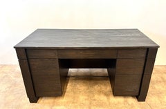 Custom Craftsman Style Oak Desk - Ebonized