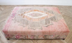 Custom Create Your Own Ottoman Cube Style with Bronze Finish Metal Legs