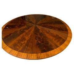 Vintage Custom Crotch Mahogany Lazy Susan