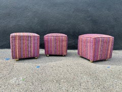 Pouf / pouf a cubo personalizzati Dorothy Liebes Fabric