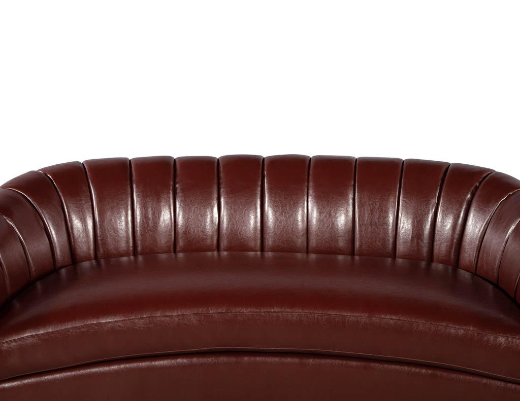 curved leather sofas for sale