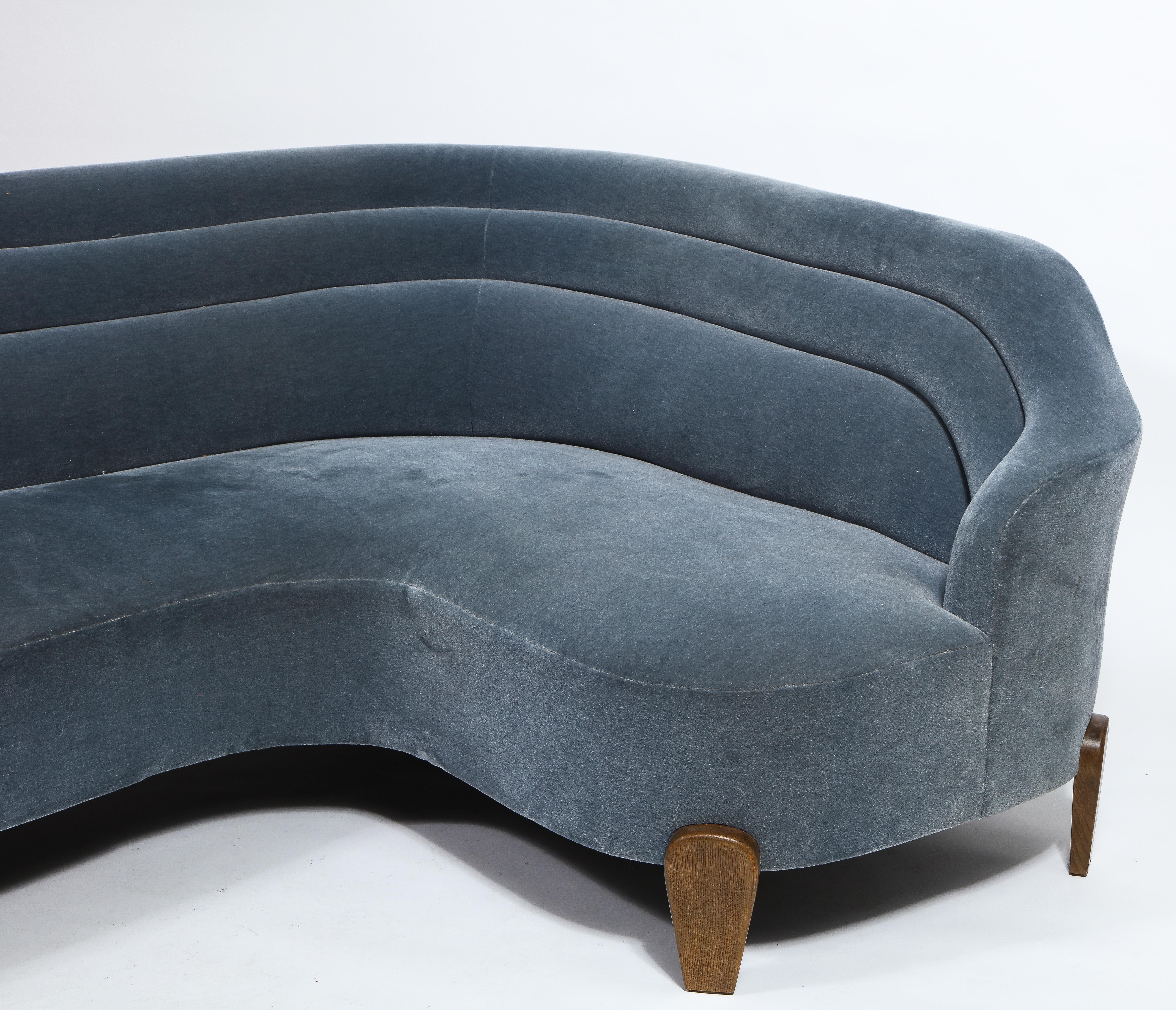 American Curved Sofa by FERRER, USA