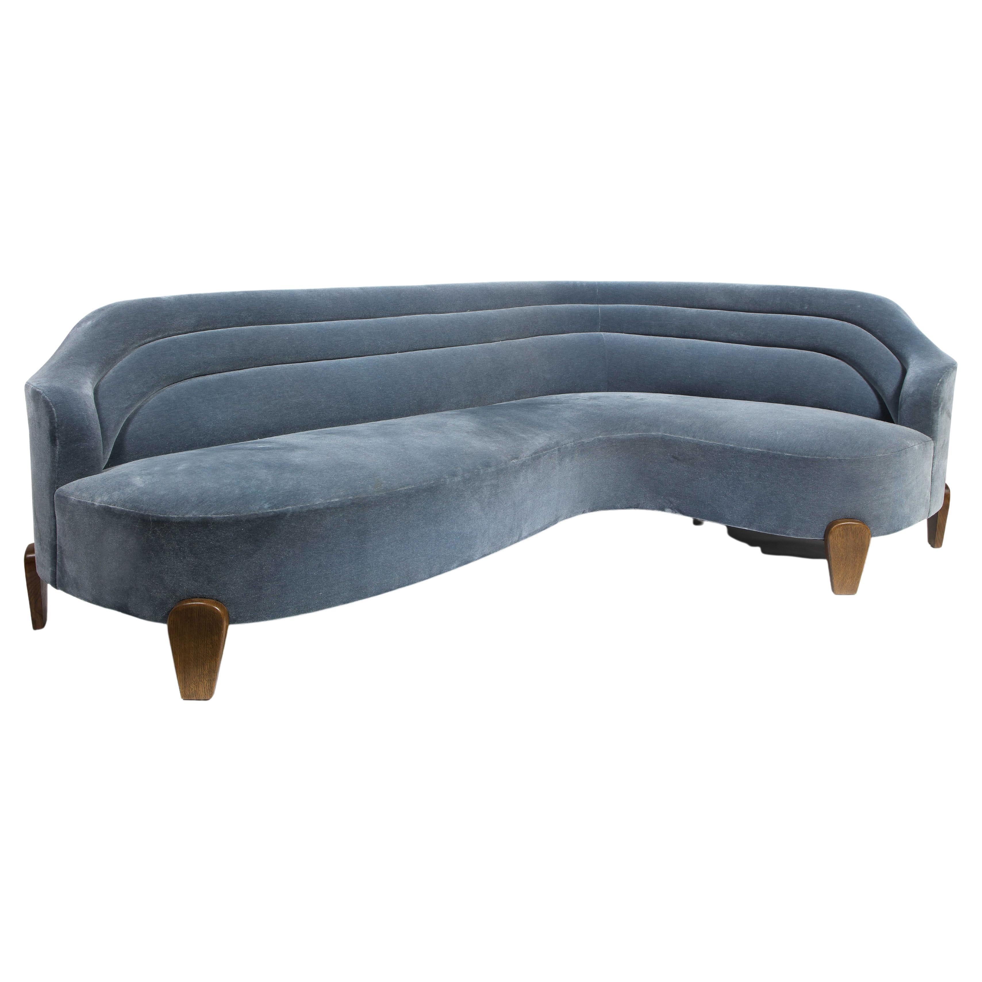 rounded sofa