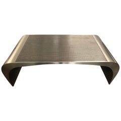 Custom Curved Steel Coffee Table