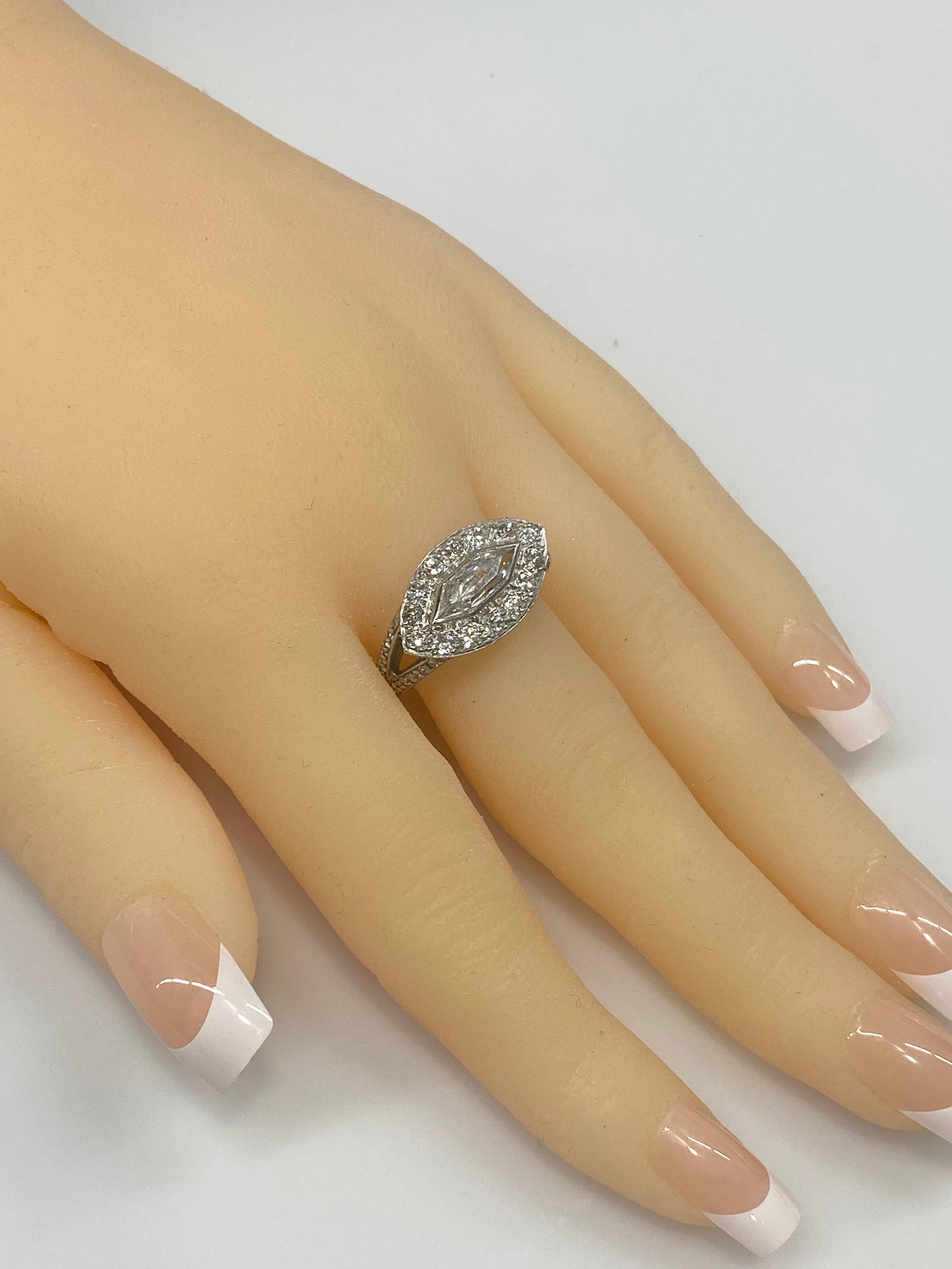 custom marquise engagement ring