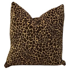 Custom Cut Velvet Animal Print Pillow