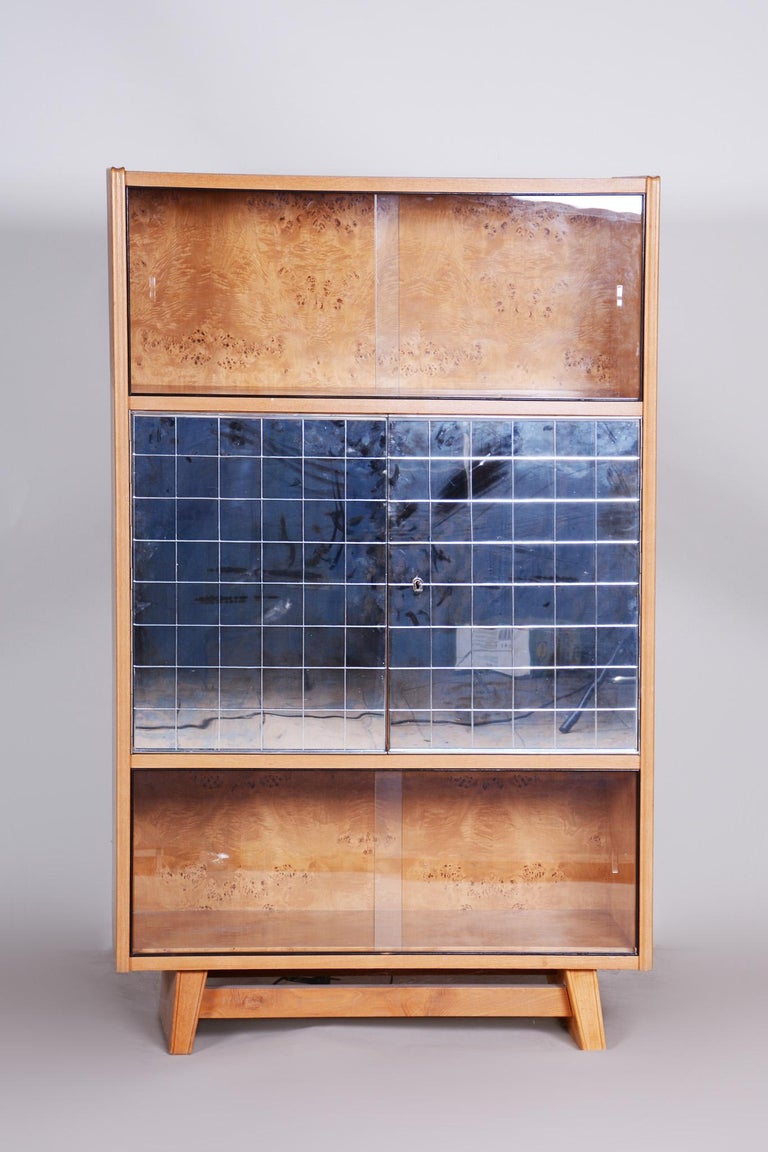 Mid-Century Modern Custom Czech Oak Mid-Century Sideboard, 1950s, Well Preserved For Sale