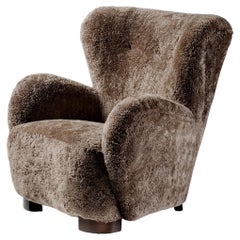 Custom Danish Cabinetmaker Lounge Chair in COM for Bre