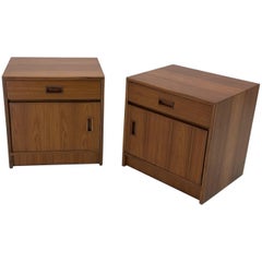 Custom Danish Teak Nightstands or End Tables