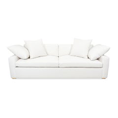 Custom Deep Seat Sofa with Down Cushions and Low Profile Frame