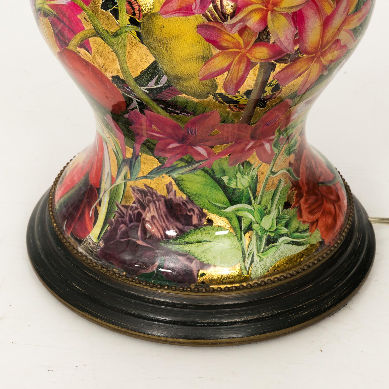 Custom Design Decoupage Table Lamp 1