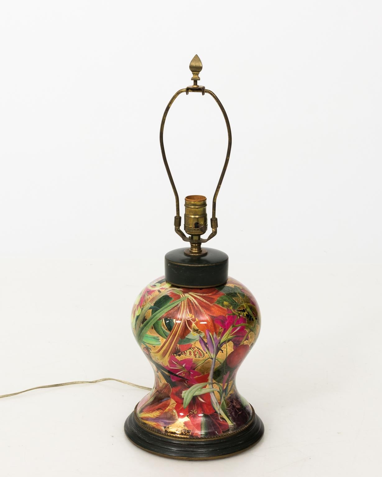 Custom Design Decoupage Table Lamp 3