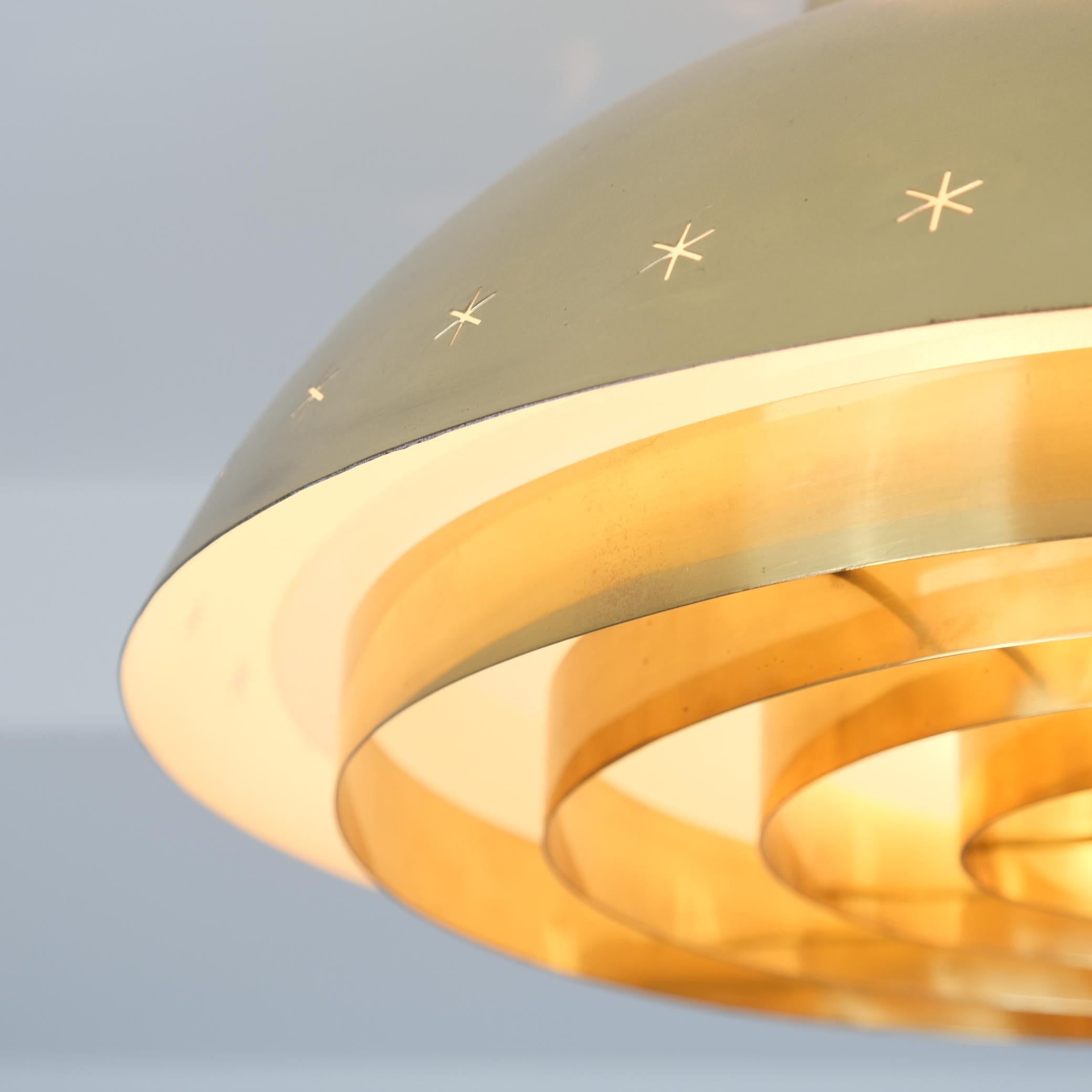 Lampe Paavo Tynell de conception spéciale commandée pour la paroisse d'Akaa, Taito, années 1950 en vente 4