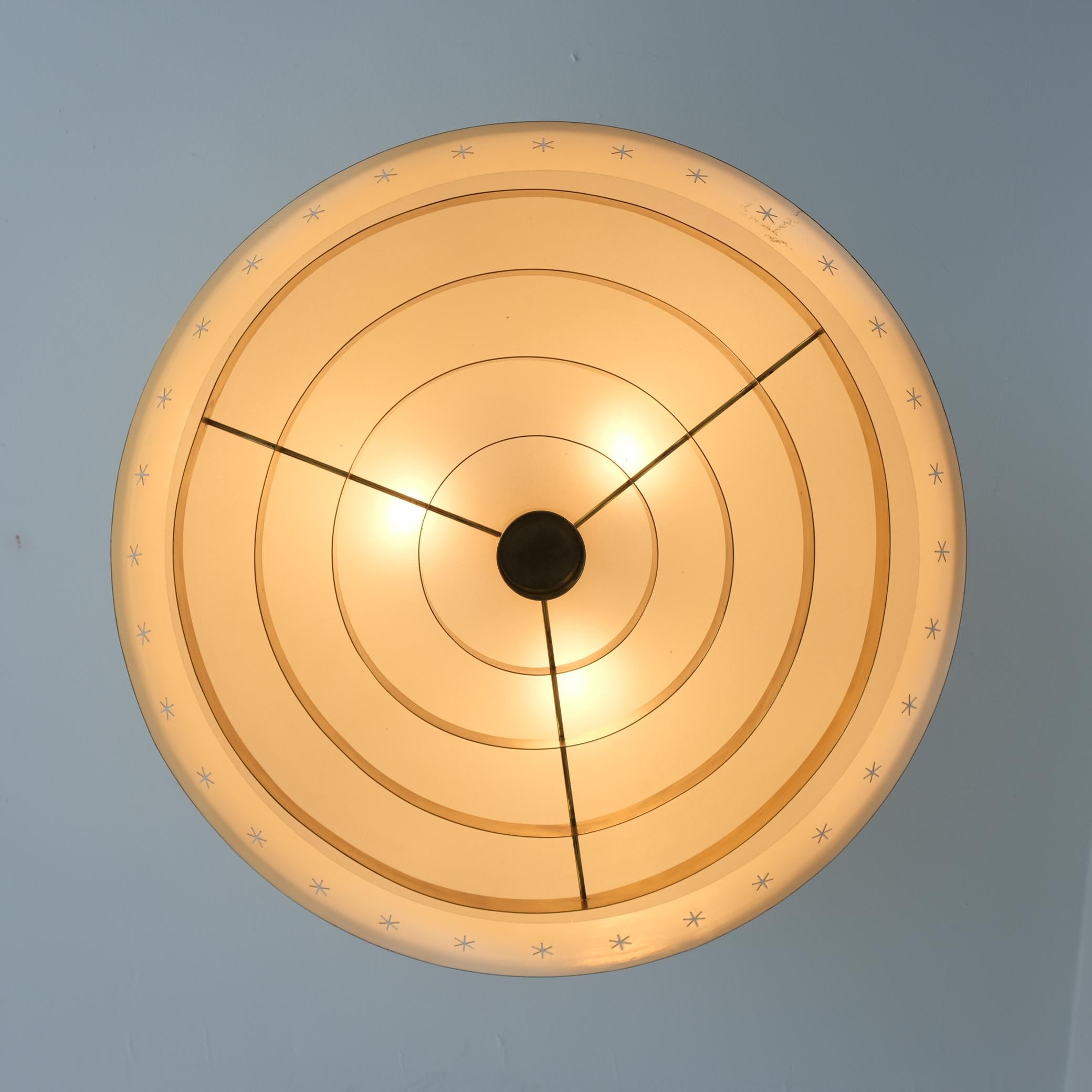 Lampe Paavo Tynell de conception spéciale commandée pour la paroisse d'Akaa, Taito, années 1950 en vente 3