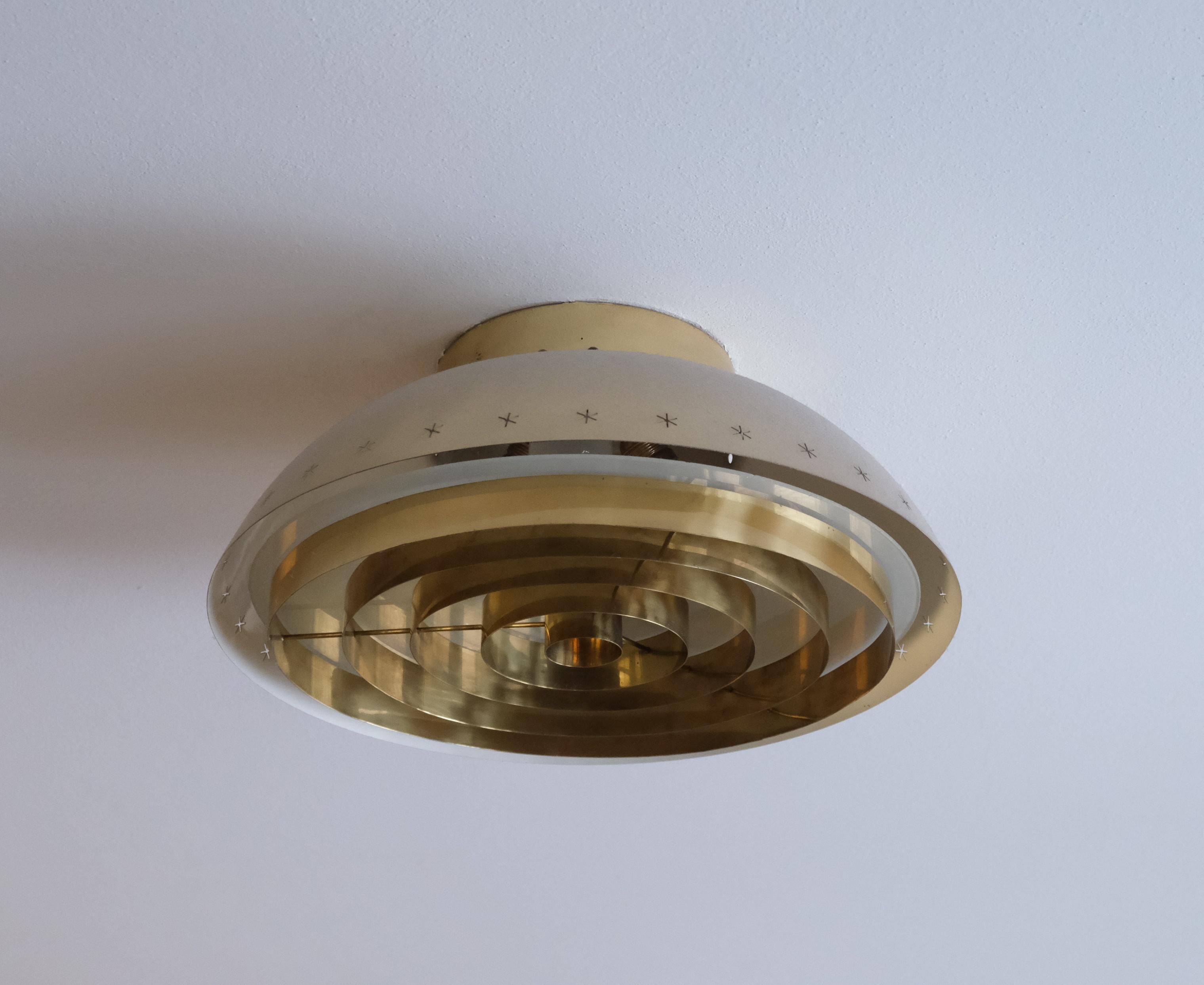 Lampe Paavo Tynell de conception spéciale commandée pour la paroisse d'Akaa, Taito, années 1950 en vente 5