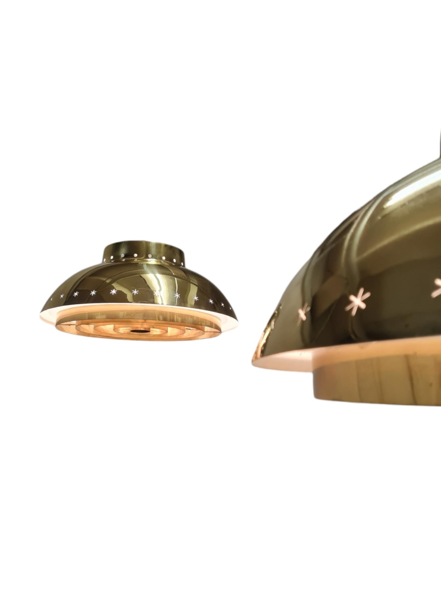 Custom Design Paavo Tynell Lamp Commissioned for the Akaa Parish, Taito 1950s For Sale 3