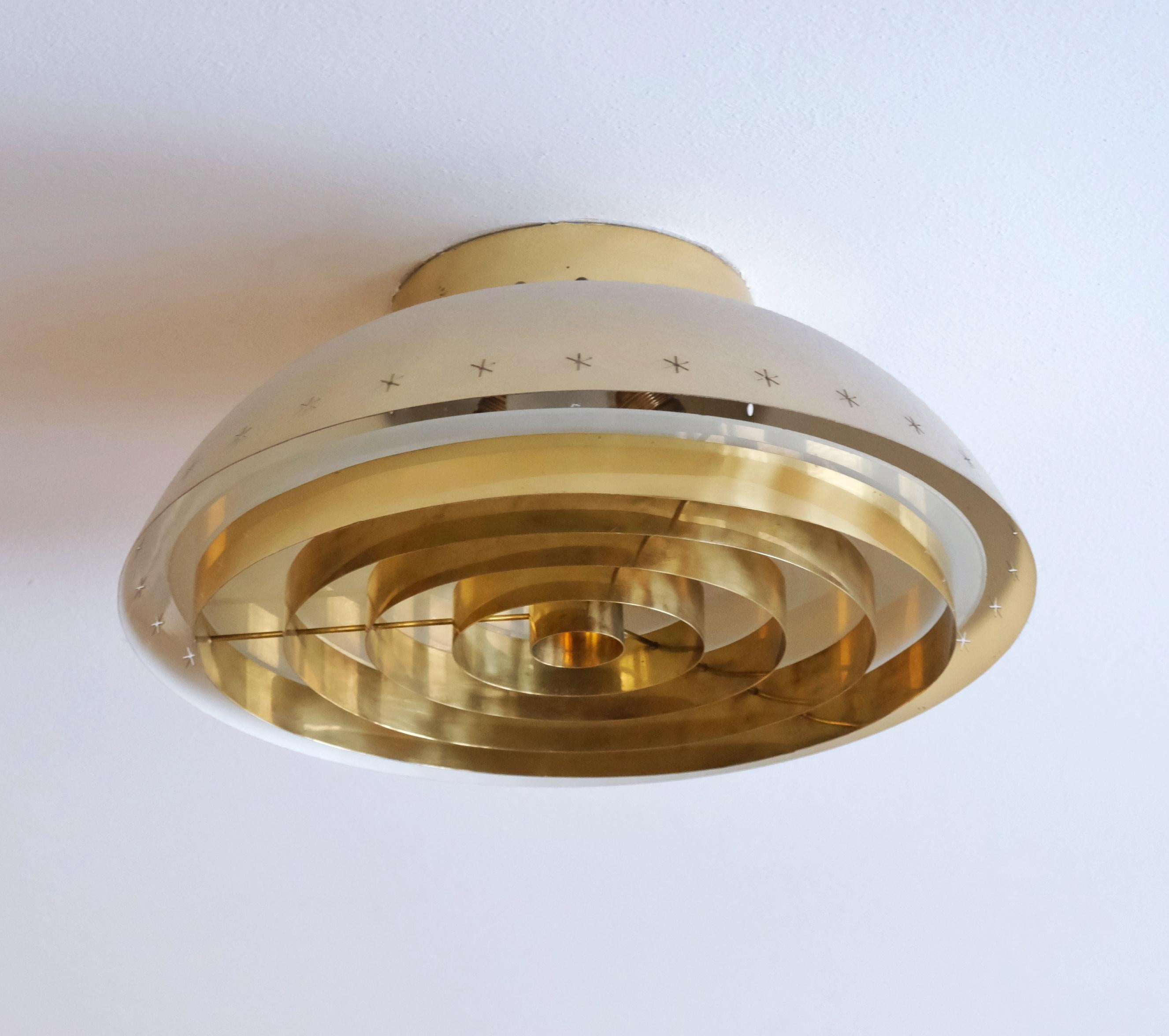 Custom Design Paavo Tynell Lamp Commissioned for the Akaa Parish, Taito 1950s For Sale 5