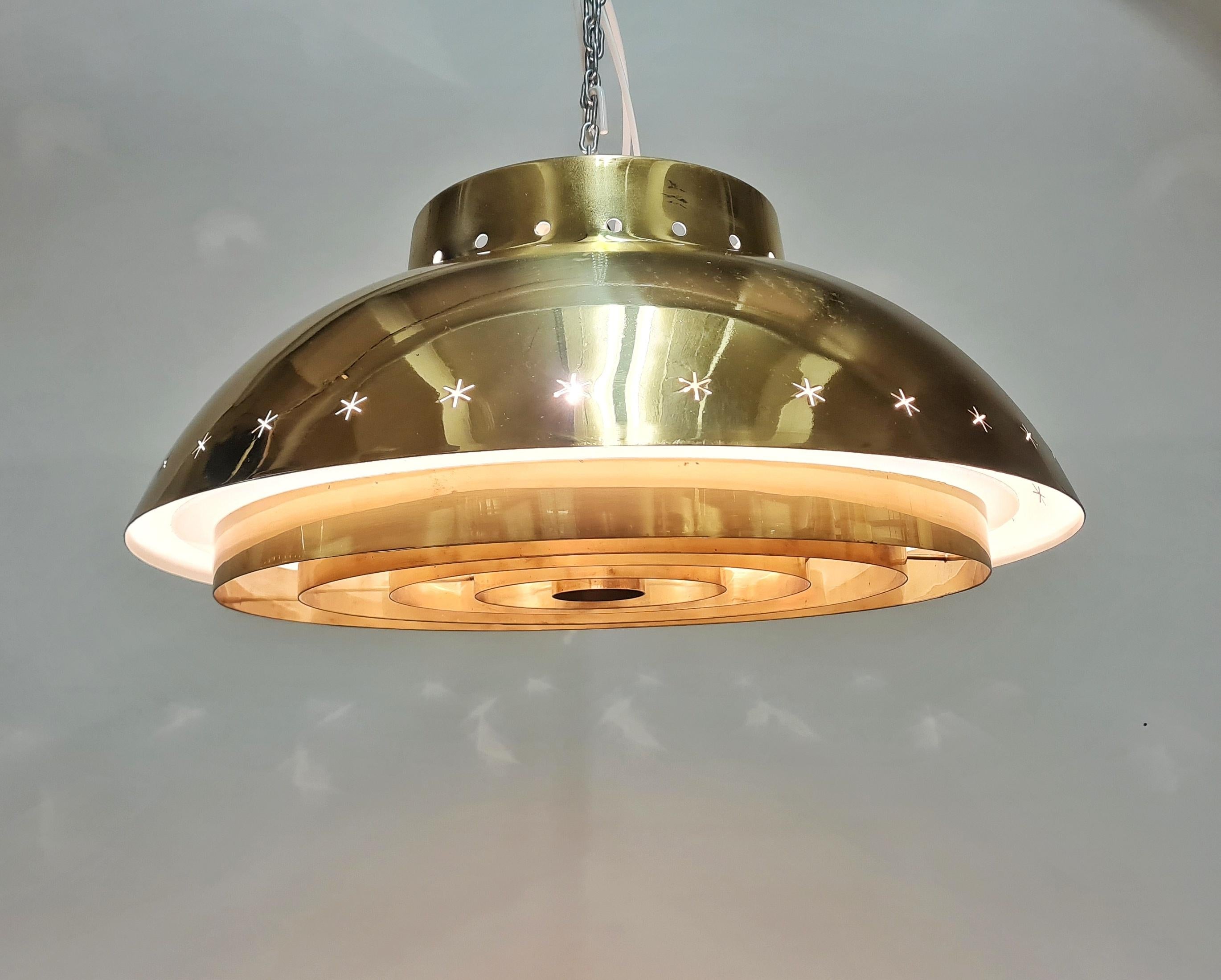 Custom Design Paavo Tynell Lamp Commissioned for the Akaa Parish, Taito 1950s For Sale 7