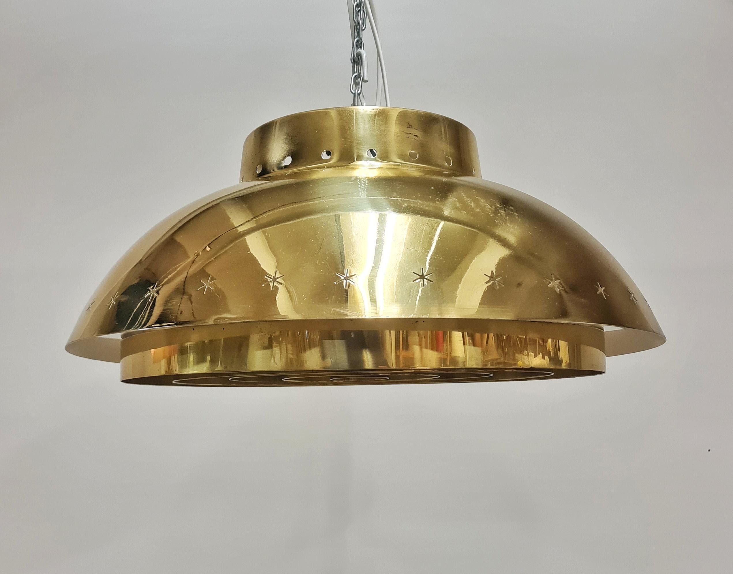 Custom Design Paavo Tynell Lamp Commissioned for the Akaa Parish, Taito 1950s For Sale 8