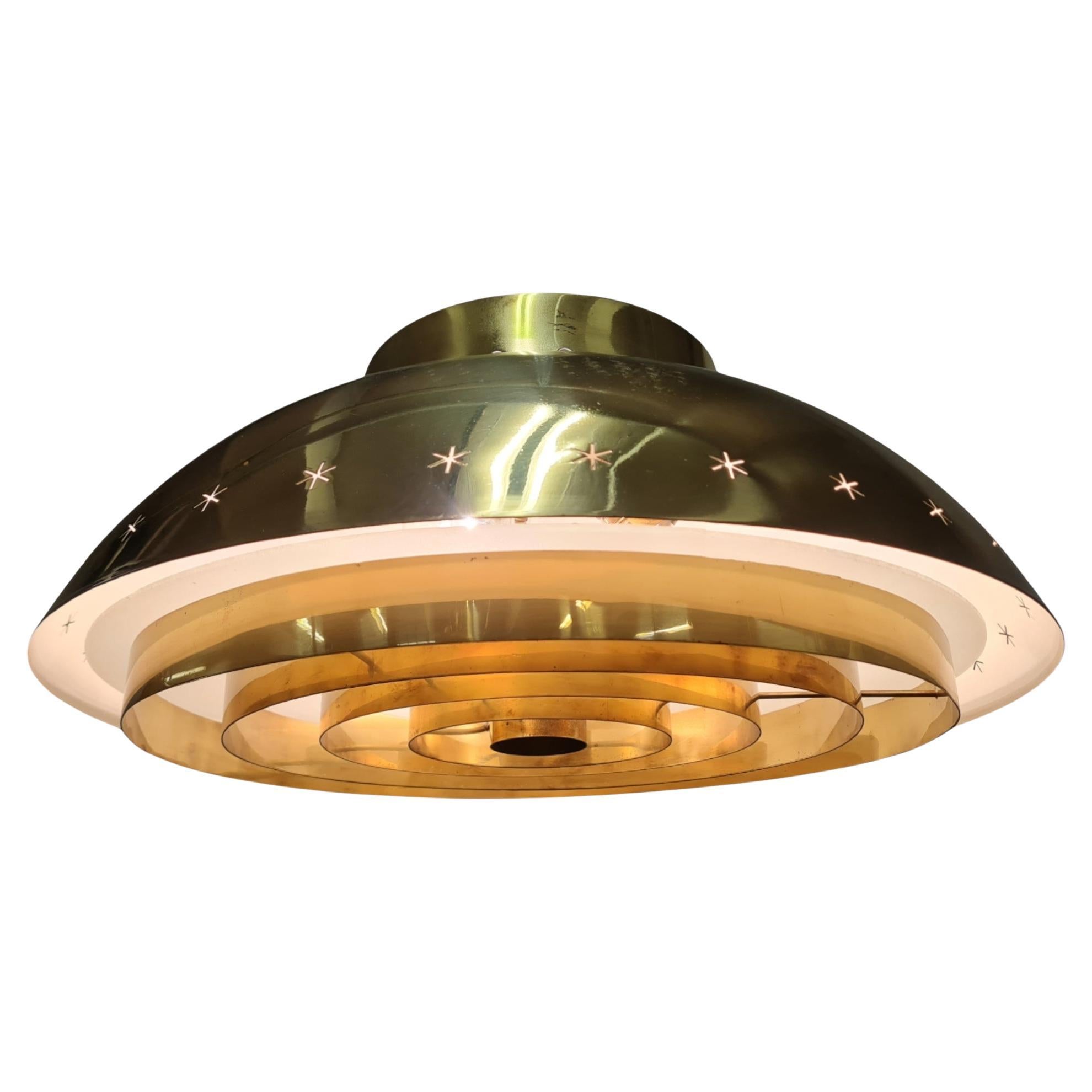Lampe Paavo Tynell de conception spéciale commandée pour la paroisse d'Akaa, Taito, années 1950