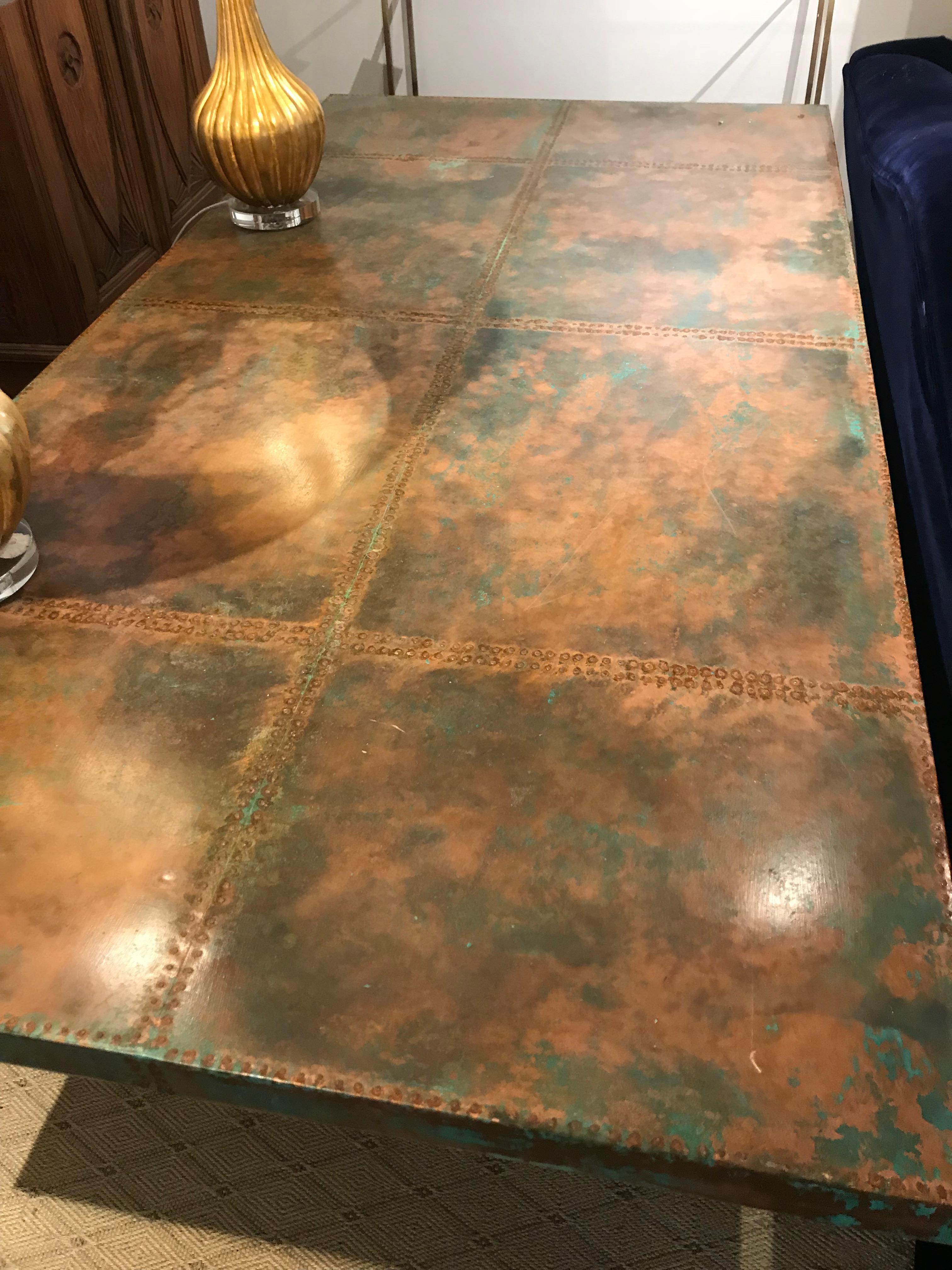 copper dining tables