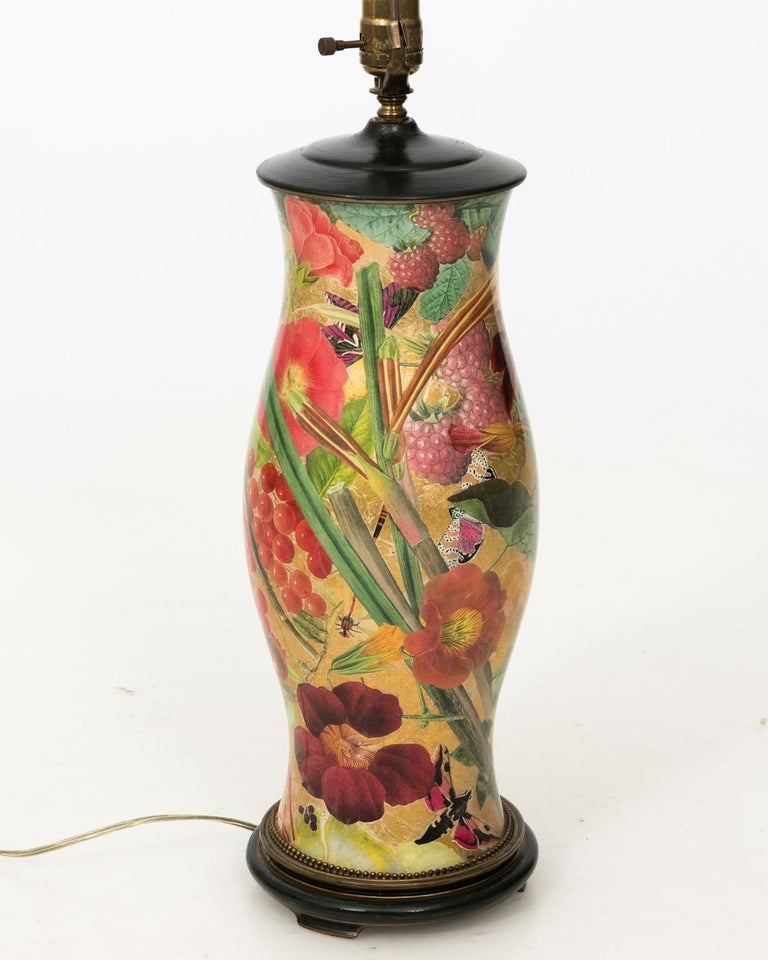 Custom Designed Decoupage Table Lamp For Sale at 1stDibs custom lamp