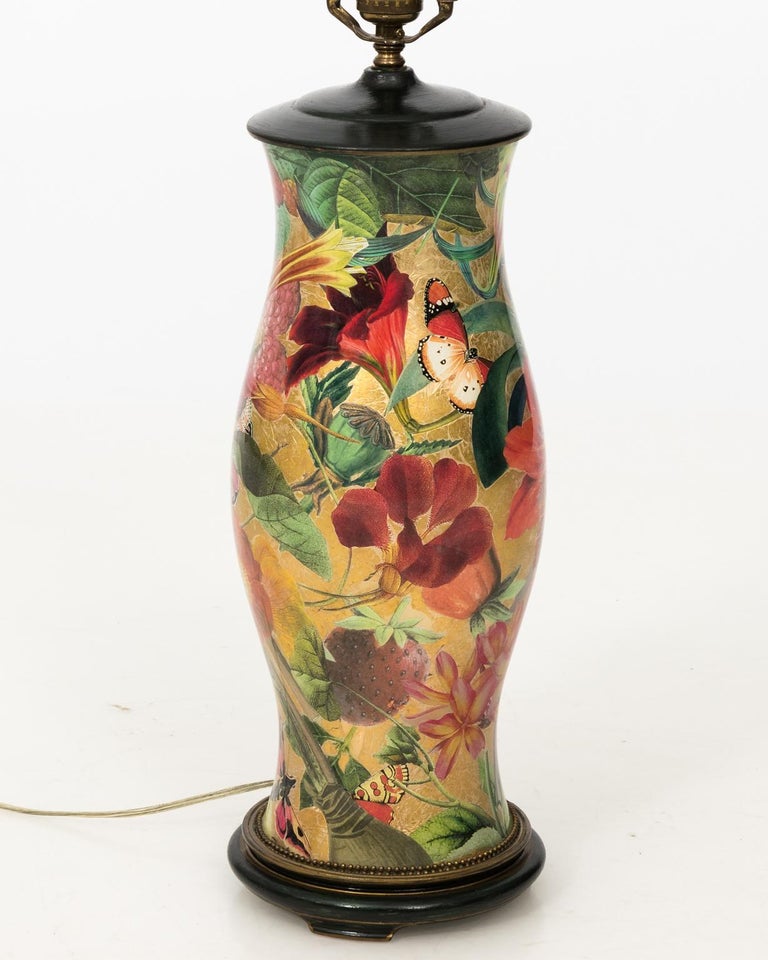 Custom Designed Decoupage Table Lamp For Sale at 1stDibs custom lamp