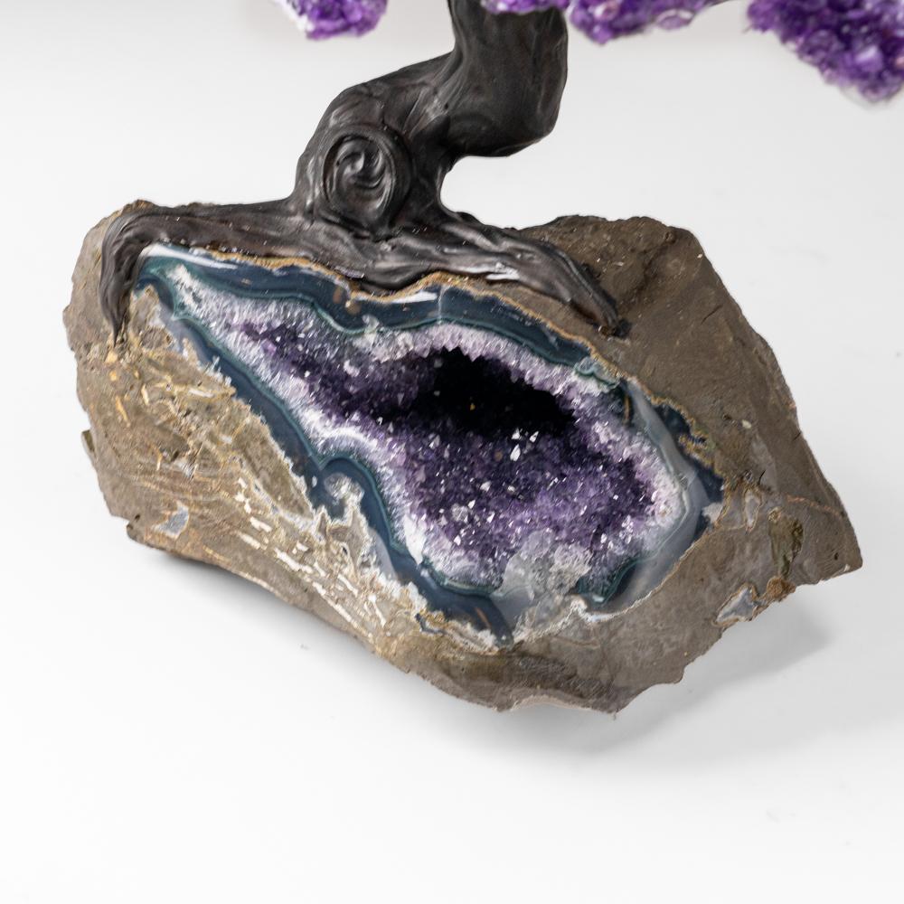 Custom Designed, Genuine Amethyst Clustered Gemstone Tree on Amethyst ...