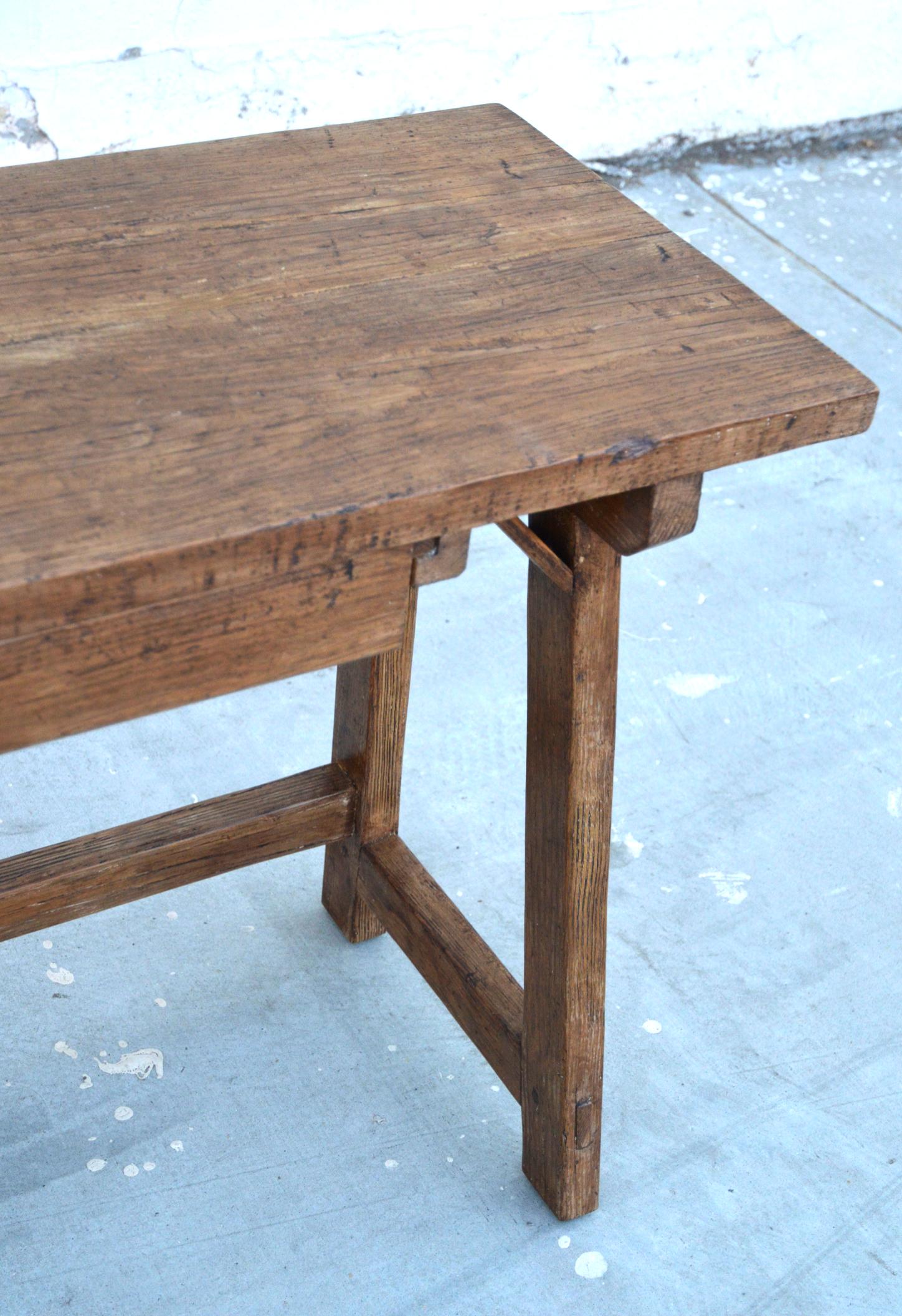 Custom Desk or Writing Table Made from Reclaimed Pine 2