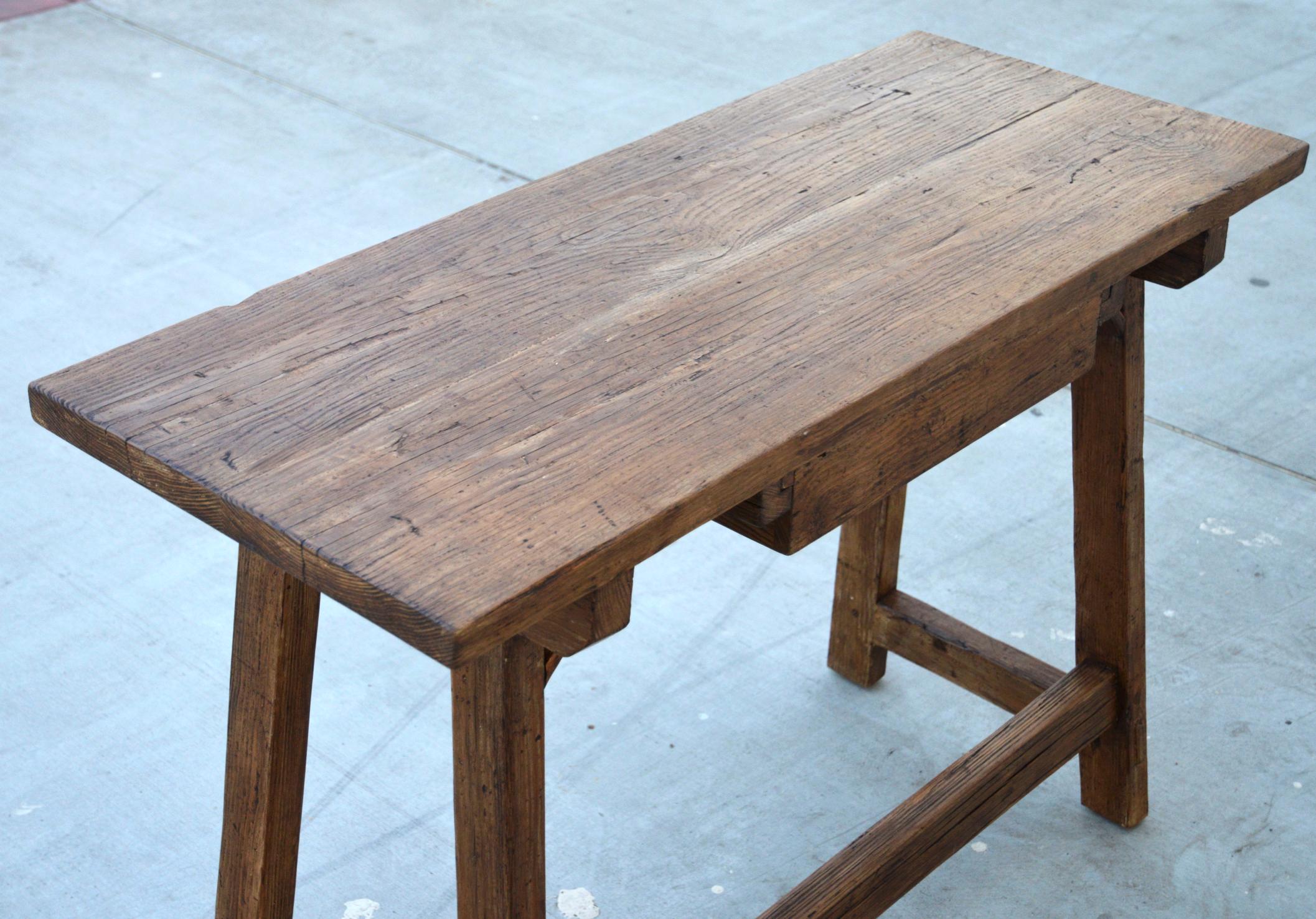 Reclaimed Wood Custom Desk or Writing Table Made from Reclaimed Pine