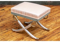 Custom Devon Shop Regency Crossed Swords Ottoman